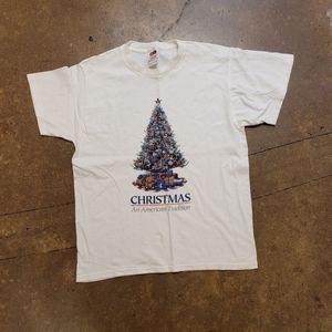 Vintage 90s christmas tee heavy cotton size medium